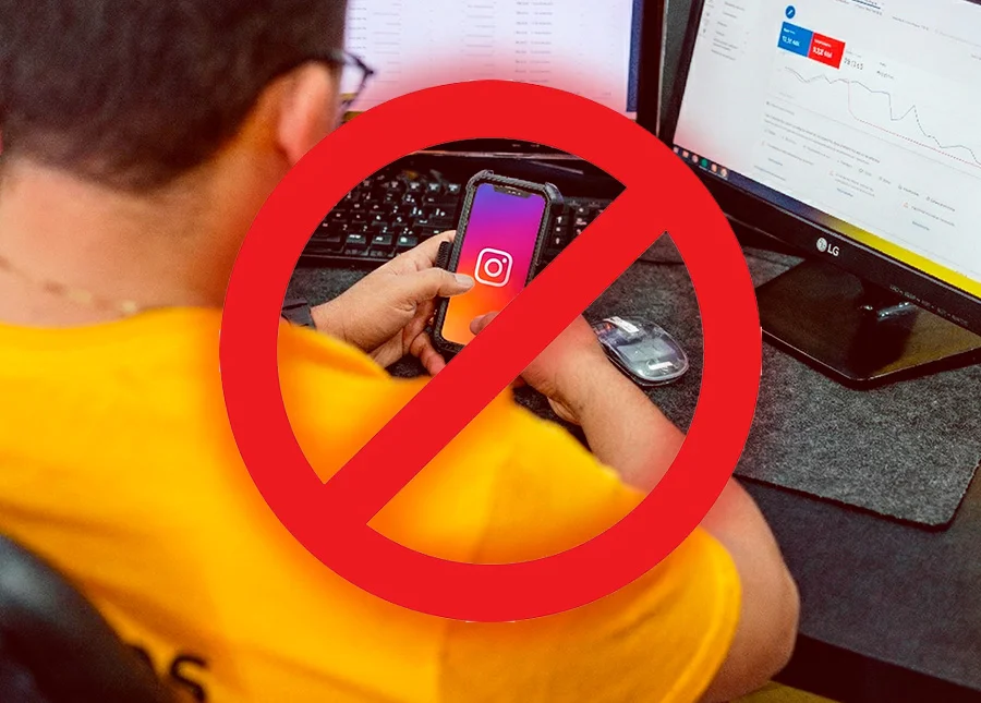 Ilustração de empresa que não cresce nas redes sociais