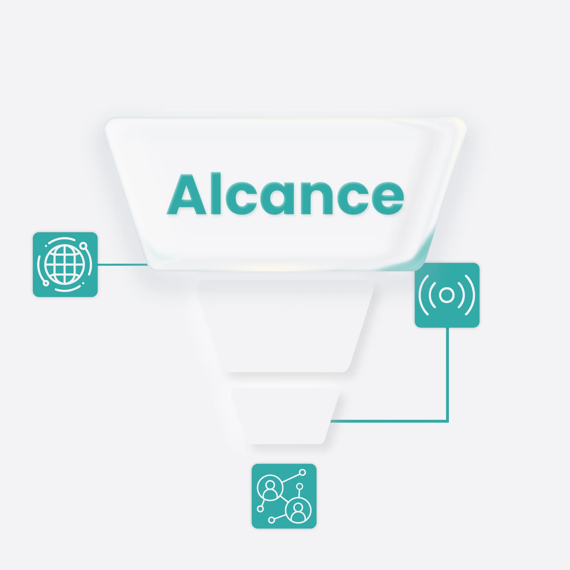 Ilustração sobre Alcance de Marca